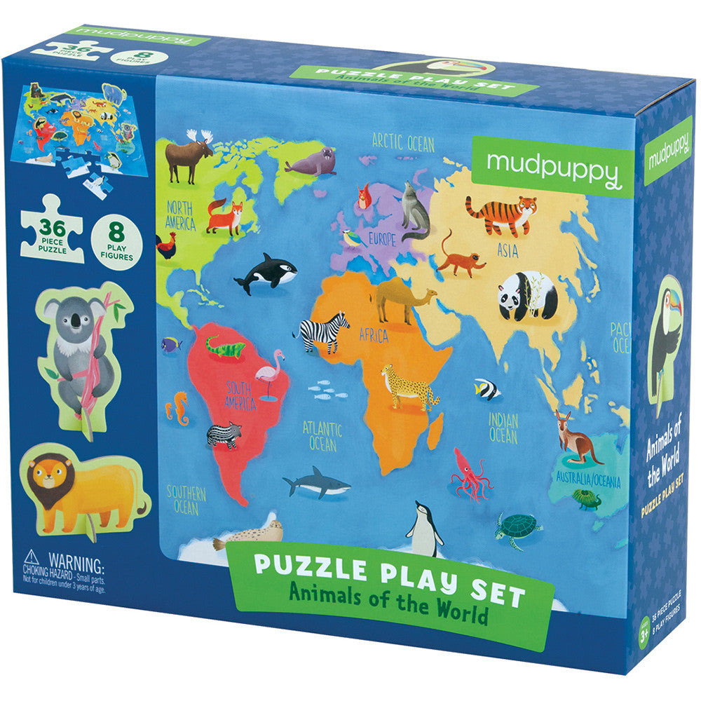 Mudpuppy Puzzle Play Set Animals of the World - Tadpole
