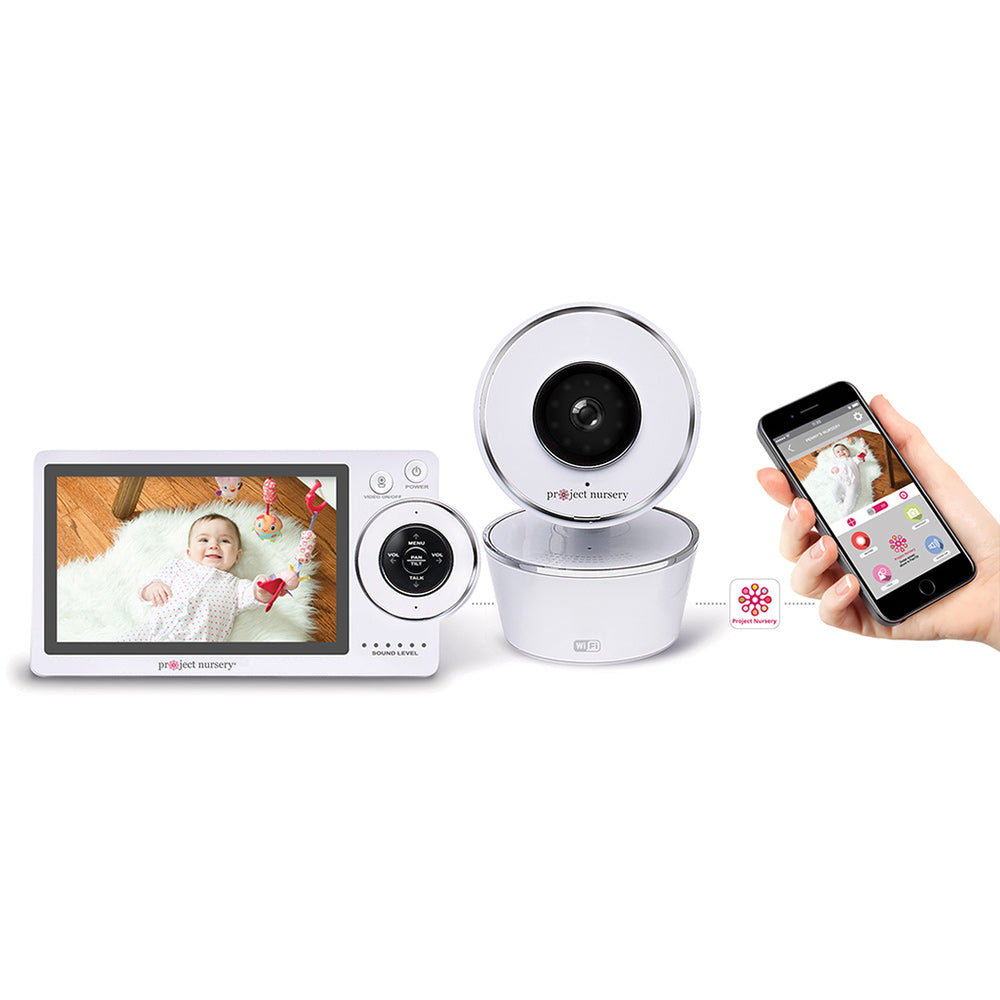Project Nursery 5" Dual Connect Wi-Fi Baby Monitor System (disc) - Tadpole