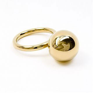 Harmony Ball  Gold Plated Loop Rattle - Tadpole