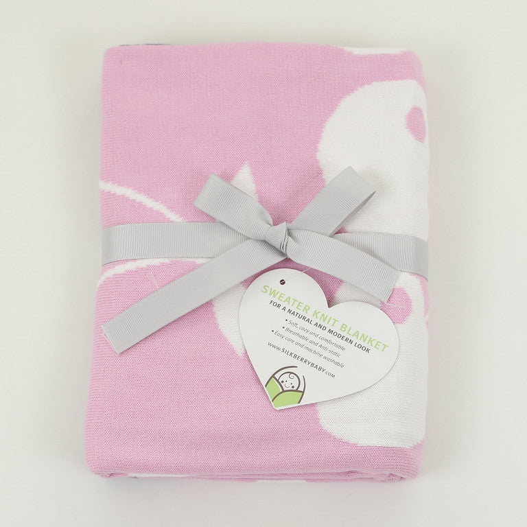 Silkberry Baby Sweater Blanket Cherry - Tadpole