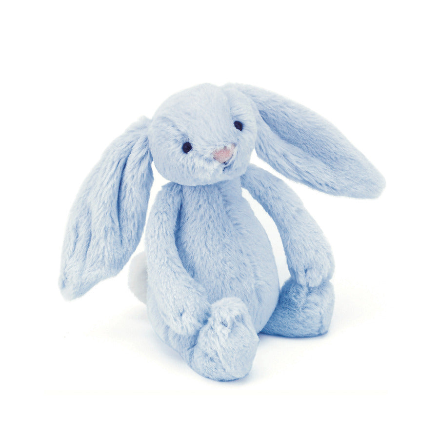 Bashful Blue Bunny Ring Rattle