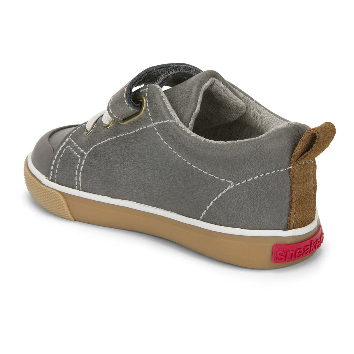 See Kai Run Stevie II Grey Leather - Tadpole