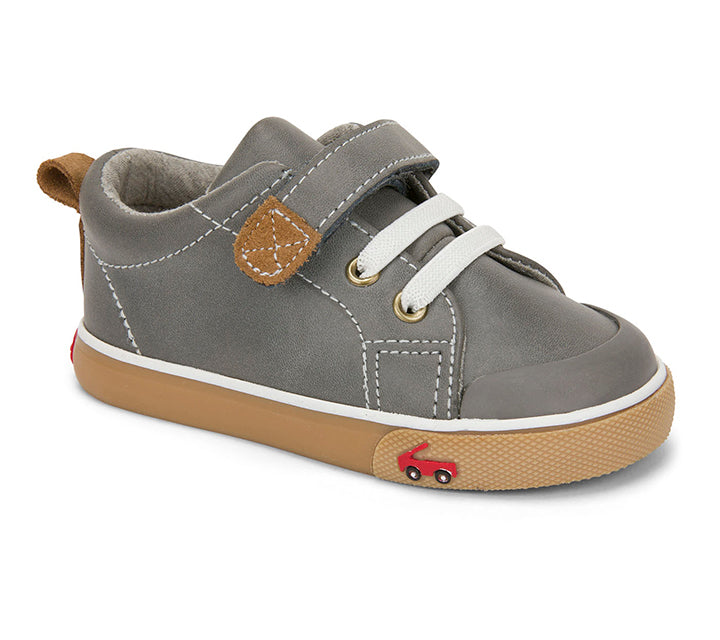 See Kai Run Stevie II Grey Leather - Tadpole