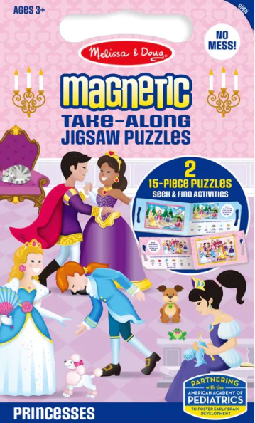 Melissa & Doug Take-Along Magnetic Jigsaw Puzzle - Princess