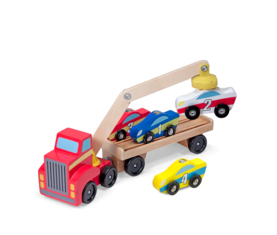 Melissa & Doug Magnetic Car Loader