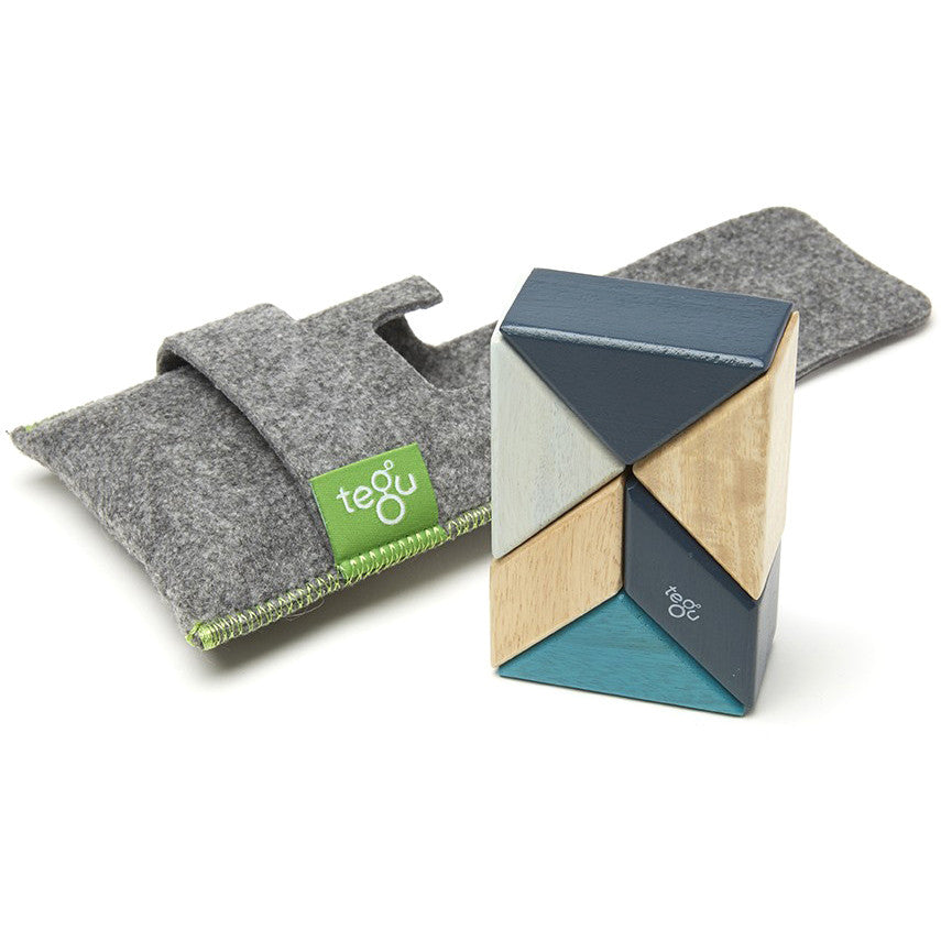 Tegu Pocket Pouch Prism Magnetic Block Set - Tadpole