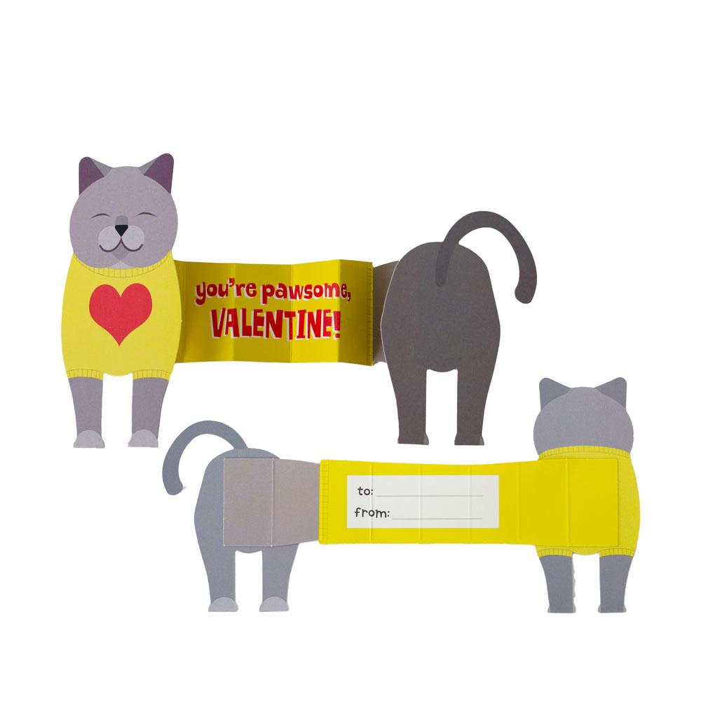 Accordion Pets Valentines - Tadpole