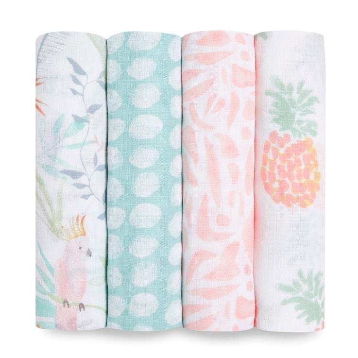 Aden + Anais Swaddle 4pk - Tadpole