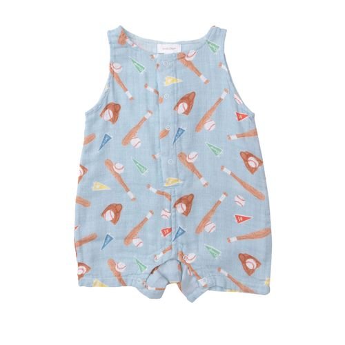 Angel Dear Shortie Baseball Romper - Tadpole