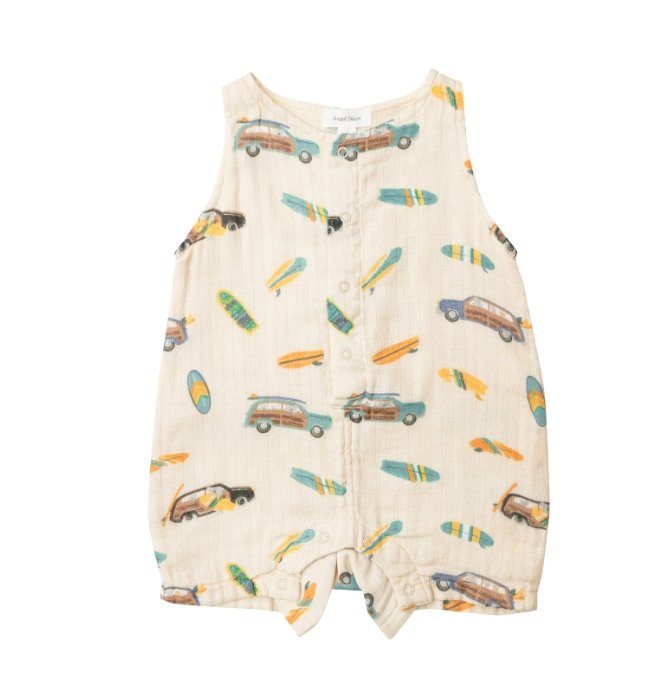 Angel Dear Shortie Multi Romper - Tadpole
