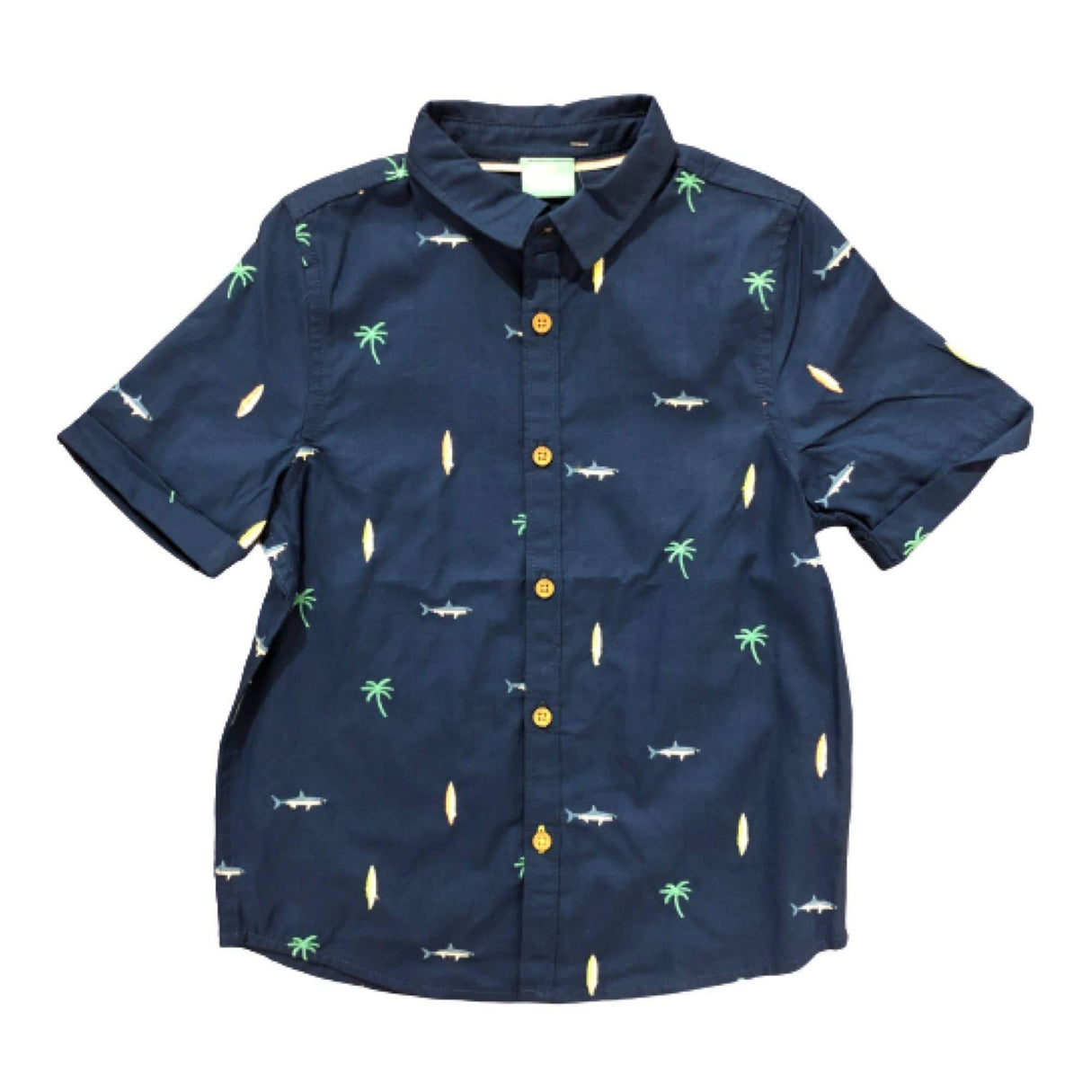 Archer Surf Shark Woven Shirt - Tadpole