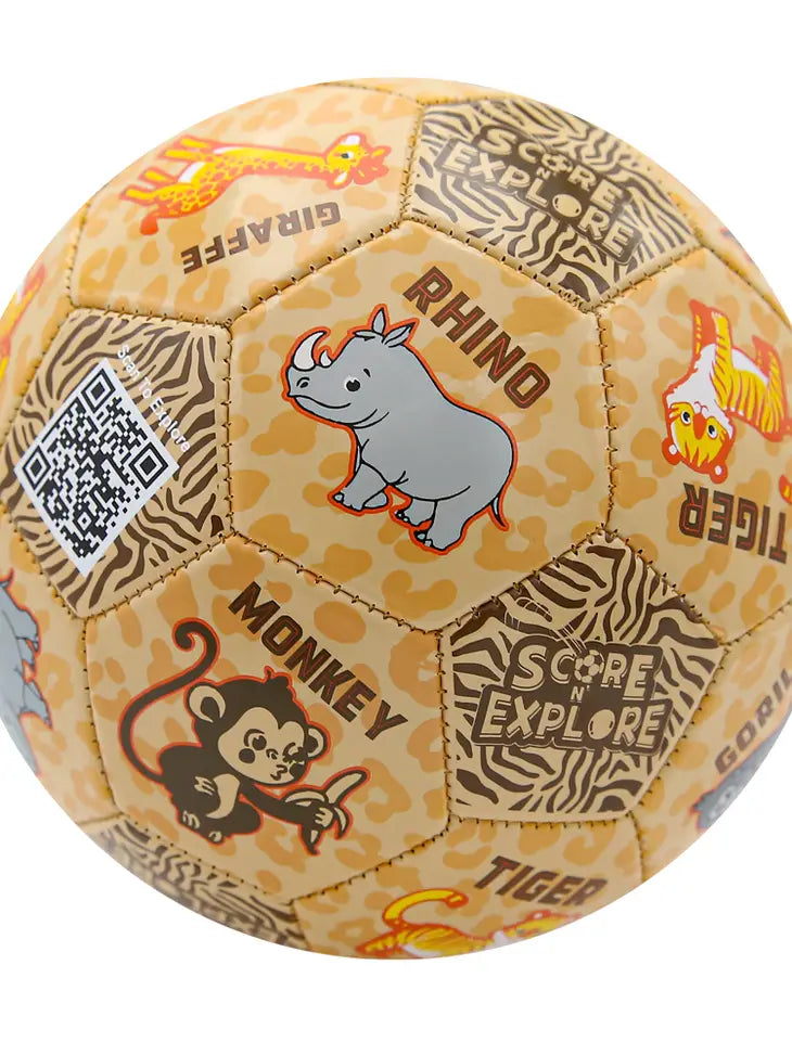 Score N' Explore Kids Soccer Ball  Safari Explorer