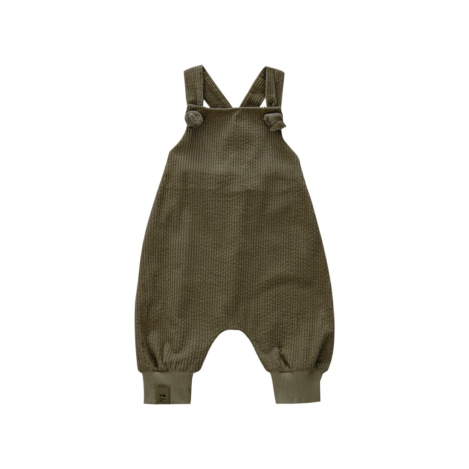 Baby Corduroy Dungares - Olive - Tadpole