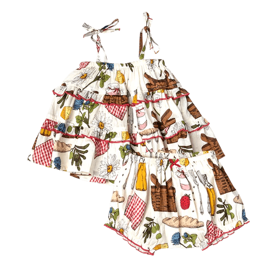 Baby Girls Garden 2-Piece Set - Parisian Picnic - Tadpole