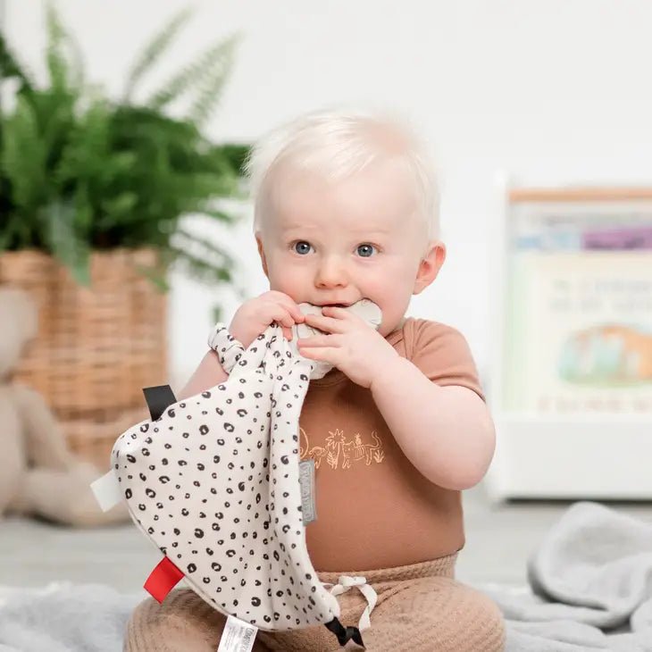 Baby Lovey with teether Leopard Spot Comforter Kids - Tadpole