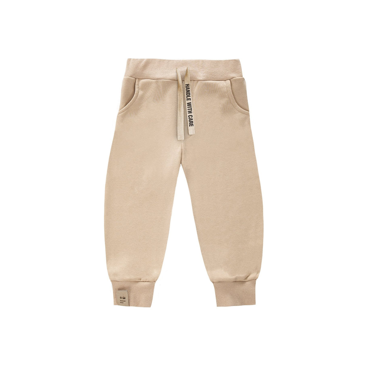 Baby Terry Joggers - Beige - Tadpole