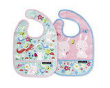 Crocodile Creek Bibs 2 Go with Pouch - Tadpole