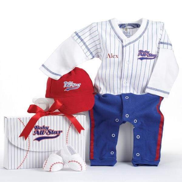 "Big Dreamzzz" Baby Baseball 3 pc Layette Set in Gift Box