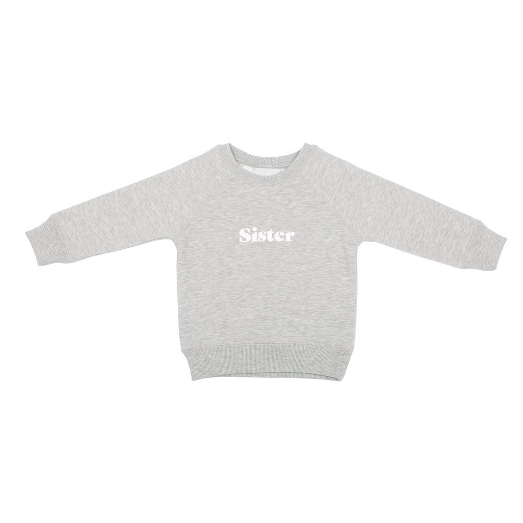 Bob & Blossom Grey Marl Sister Sweatshirt - Tadpole