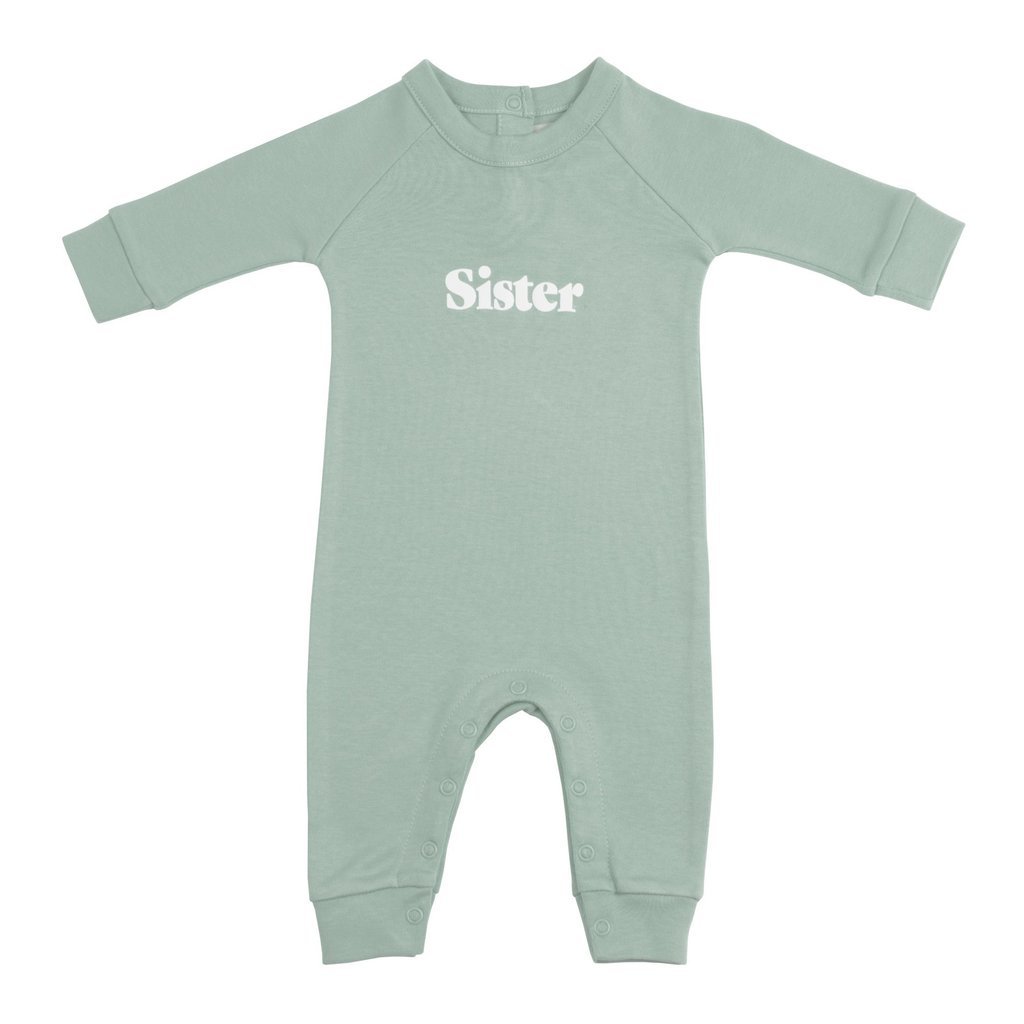 Bob & Blossom Sage Sister Onesie - Tadpole