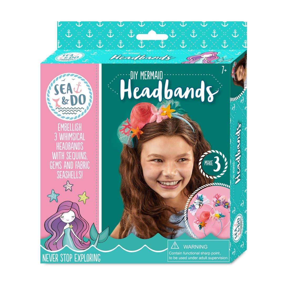 Bright Stripes DIY Mermaid Headbands - Tadpole