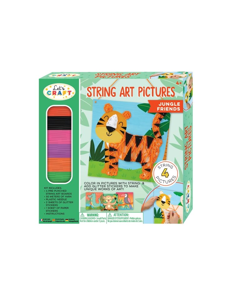 Bright Stripes String Art Jungle - Tadpole