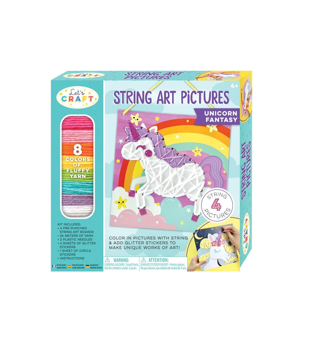 Bright Stripes String Art Unicorn - Tadpole