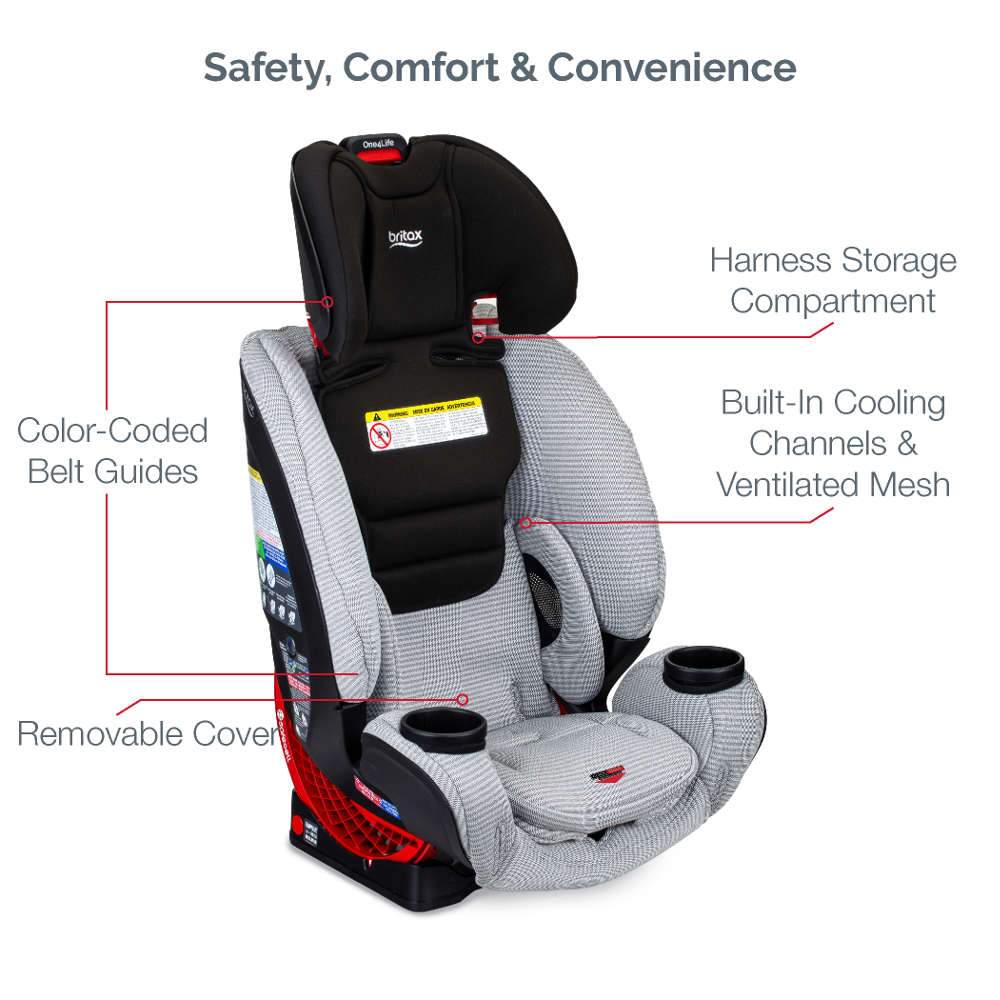 Britax One4Life Clean Comfort Car Seat with Anti-Rebound Bar - Tadpole