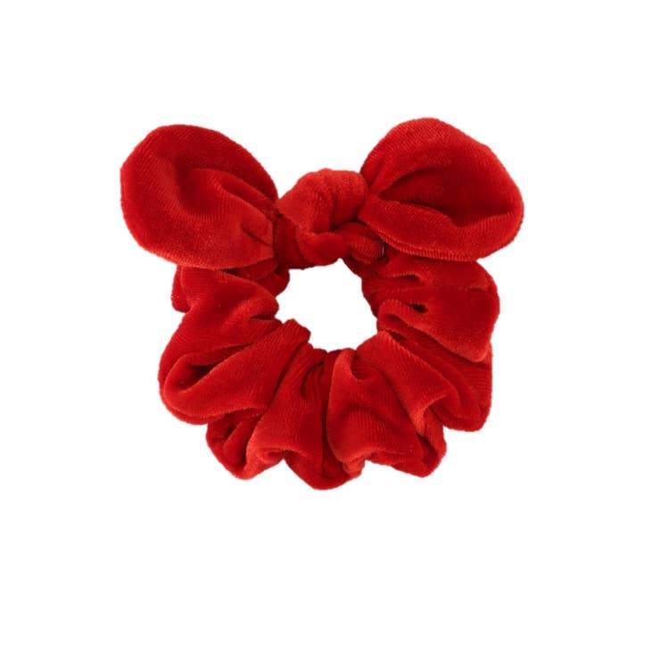 BRITTs. BOWs Red Velvet Knot Scrunchie - Tadpole