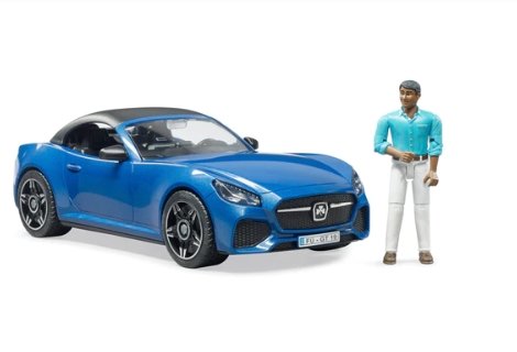 Bruder Roadster w driver blue - Tadpole