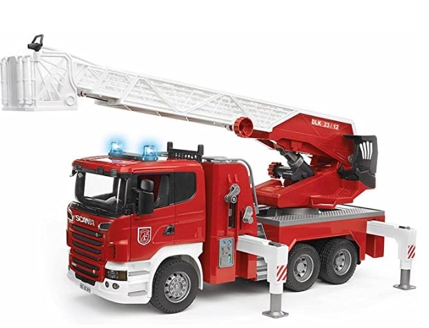 Bruder SCANIA R-Serie Fire engine w. water pump + L&S module - Tadpole