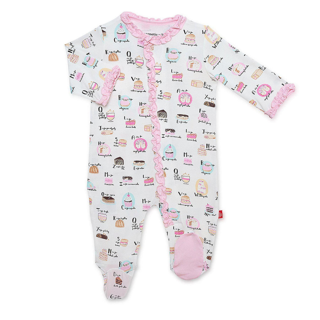 Cake My Day Modal Pink Footie - Tadpole