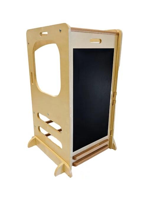 Cassaro Kids Convertible Play Tower with Slide and Chalkboard - Tadpole