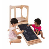 Cassaro Kids Convertible Play Tower with Slide and Chalkboard - Tadpole