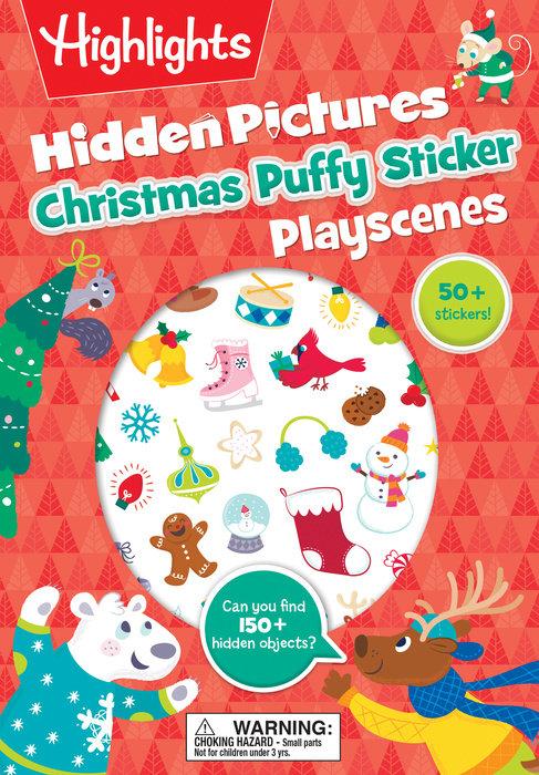 Christmas Hidden Pictures Puffy Sticker Playscenes - Tadpole