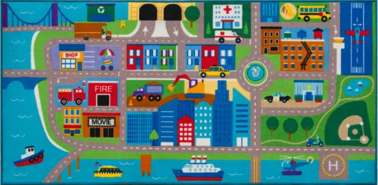 Cityscape Play Rug - Tadpole