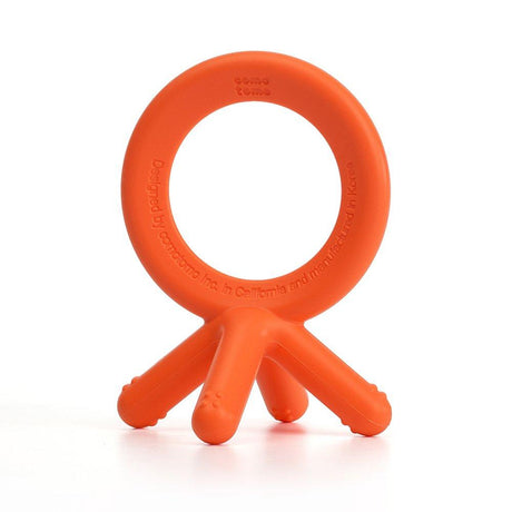 Comotomo Silicone Baby Teether Orange - Tadpole