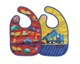 Crocodile Creek Bibs 2 Go with Pouch - Tadpole