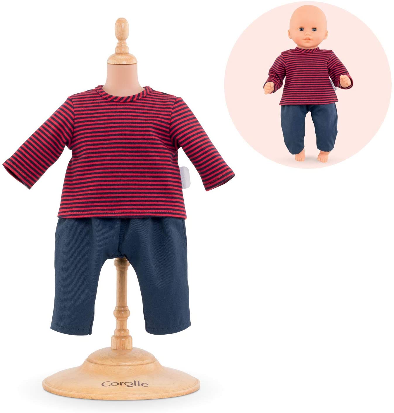 Corolle Striped T-shirt & Pants - Tadpole