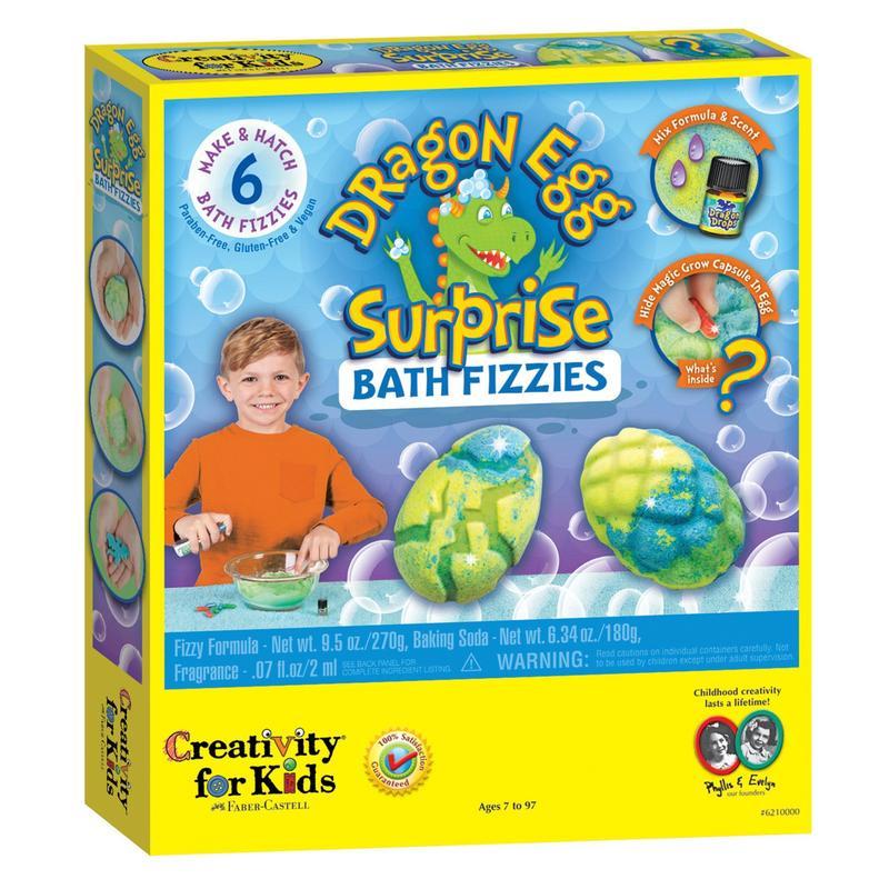 Creativity Kids Dragon Egg Surprise Bath Fizzies - Tadpole