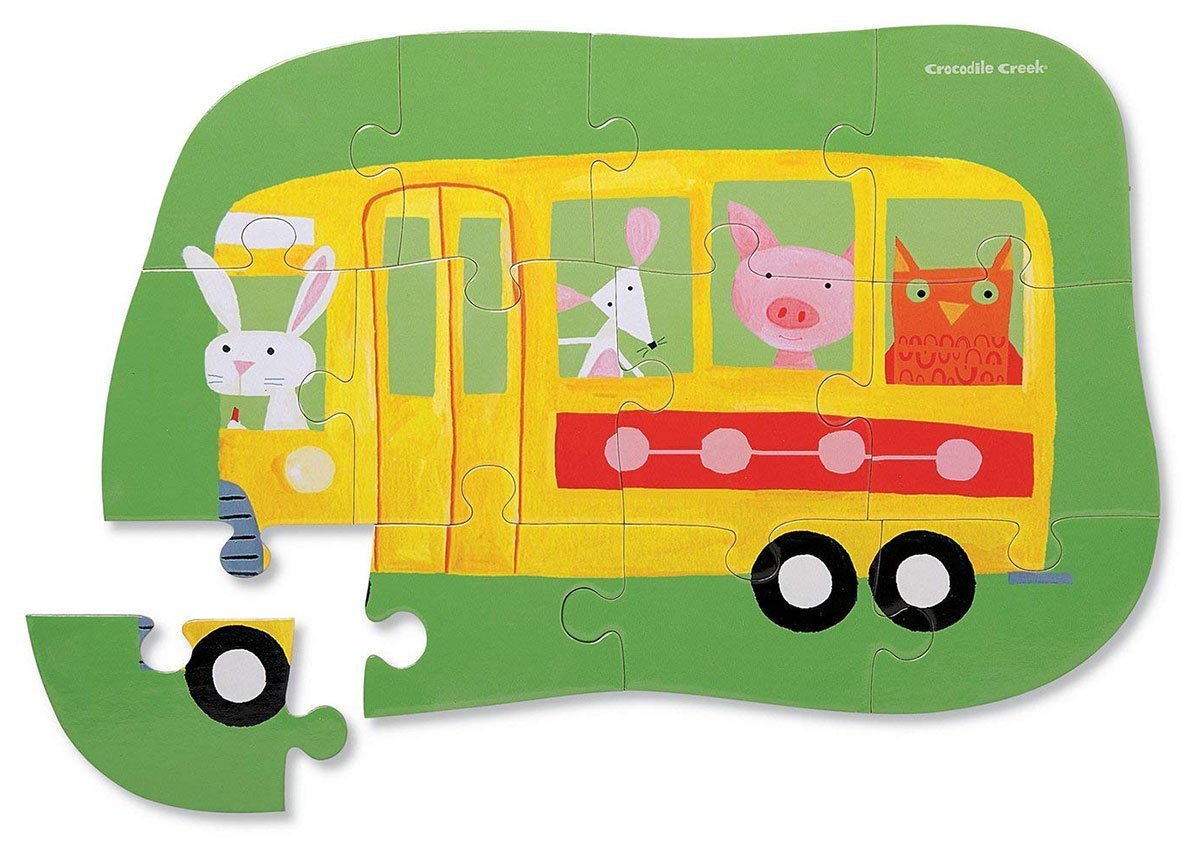 Crocodile Creek 12-Piece Puzzle School Days - Tadpole