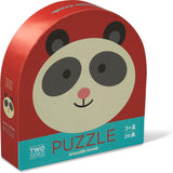 Crocodile Creek 2-Sided 24-Piece Puzzle Panda Friends - Tadpole