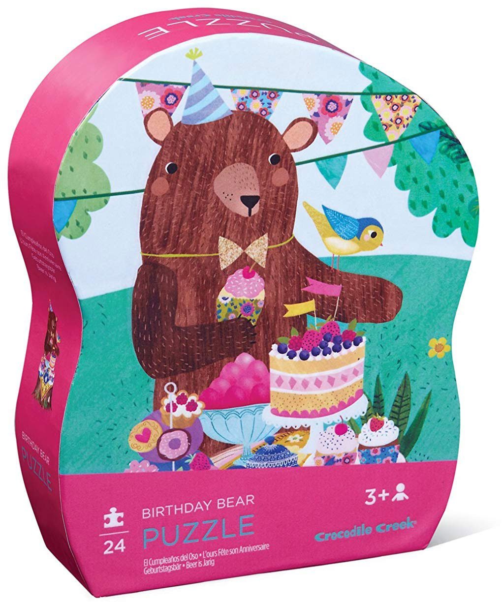 Crocodile Creek 24-Piece Puzzle Birthday Bear - Tadpole