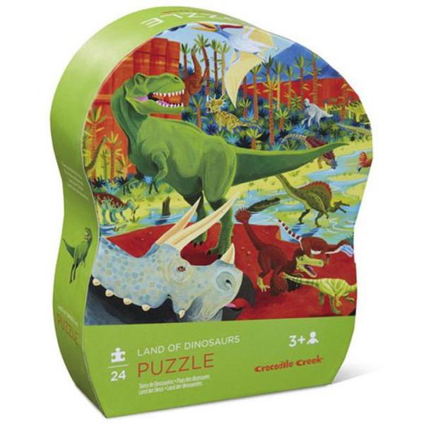 Crocodile Creek 24-Piece Puzzle Land of Dinosaurs