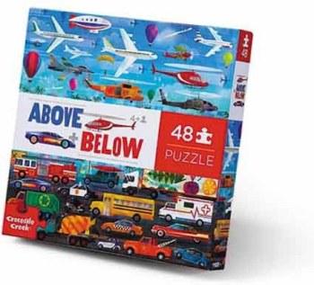 Crocodile Creek Above & Below 48pc Puzzle Things that Go - Tadpole