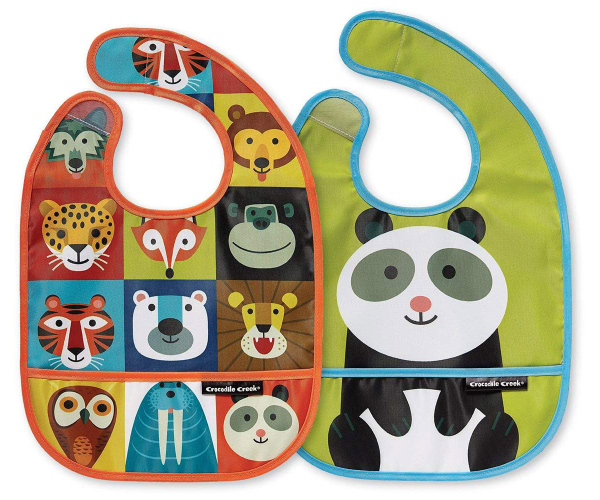 Crocodile Creek Bibs 2 Go with Pouch