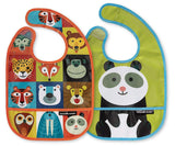 Crocodile Creek Bibs 2 Go with Pouch - Tadpole