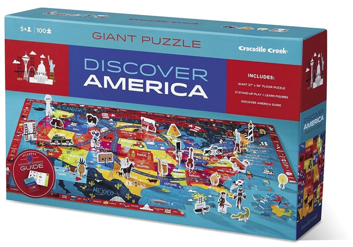 Crocodile Creek Discover Puzzle America - Tadpole