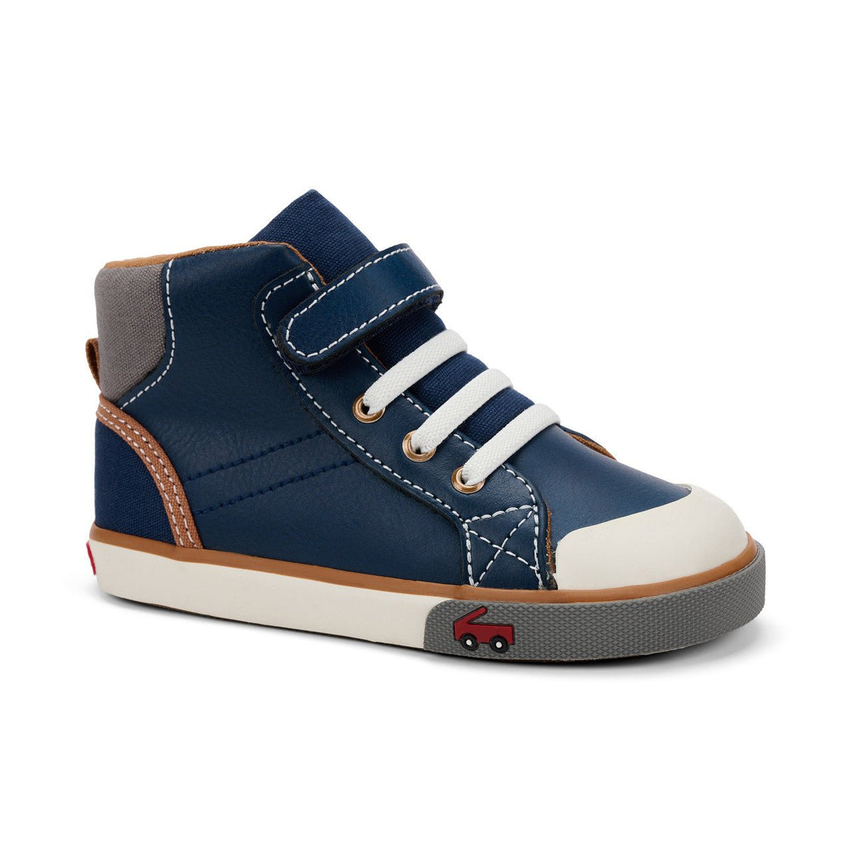 Dane - Navy Leather - Tadpole