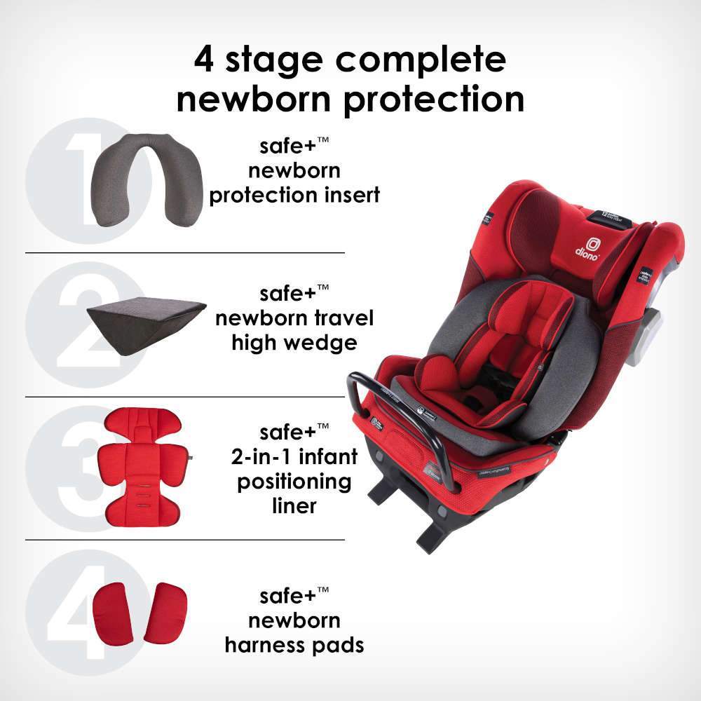 Diono Radian 3QXT Ultimate 3-Across All-in-One Convertible Car Seat - Tadpole